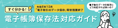 すぐ分かる！電子帳簿保存法対応ガイド